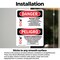 Signmission Battery Room Bilingual, 7 in W x Rectangle, Vinyl Decal OS-2PACK-DS-D-710-VS-1842 - alternate 5